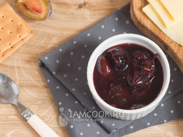 Сливовый конфитюр с пряностями, рецепт с фото