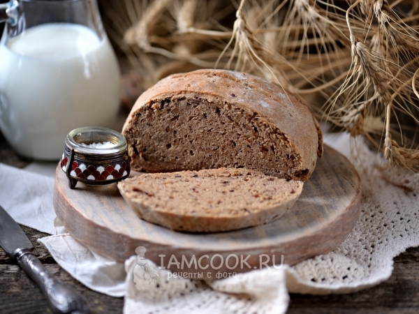 Бездрожжевой хлеб из ржаной муки, рецепт с фото