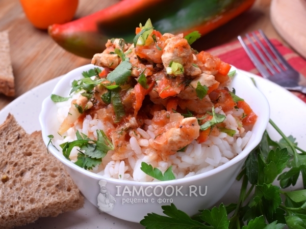 Подлива из курицы с овощами, рецепт с фото