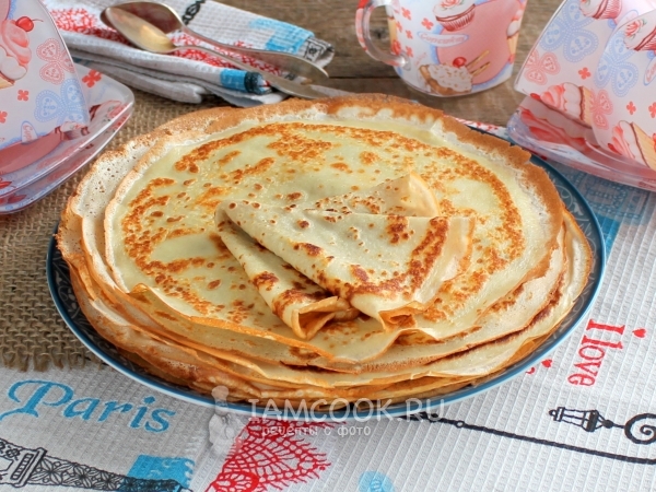 Тонкие блинчики от Пьера Эрме, рецепт с фото