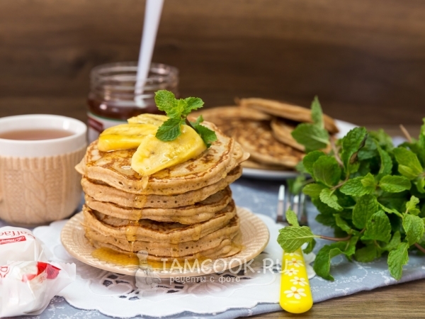 Толстые овсяные блины с корицей, рецепт с фото