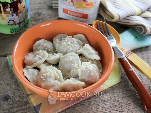 Веганские пельмени с фалафелем, рецепт с фото