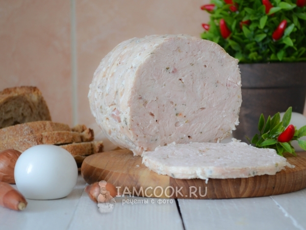 Ветчина из куриной грудки, рецепт с фото