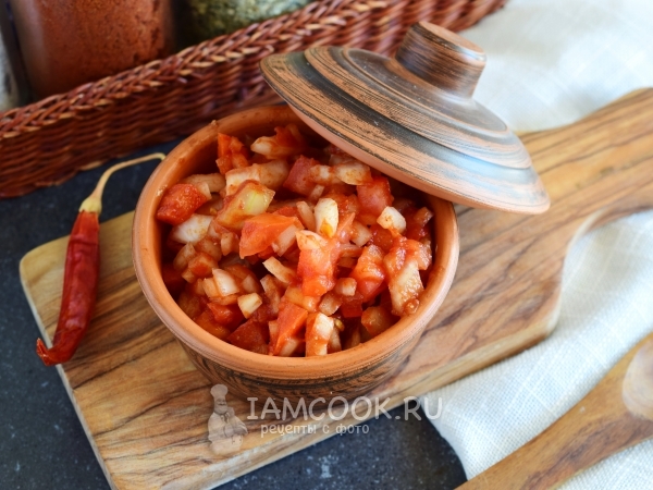 Индийский чатни из лука, рецепт с фото