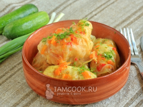 Диетические голубцы с курицей, рецепт с фото