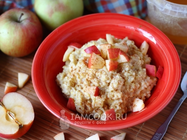 Пшенная каша с яблоками, рецепт с фото