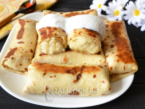 Блины с картошкой, рецепт с фото