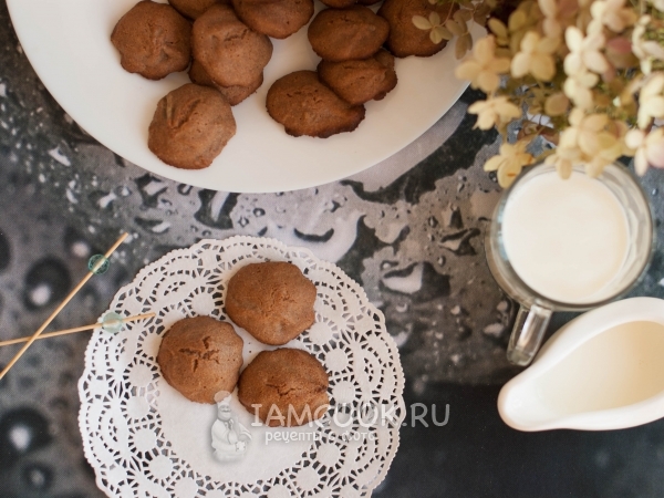 Ржаное печенье с шоколадом, рецепт с фото