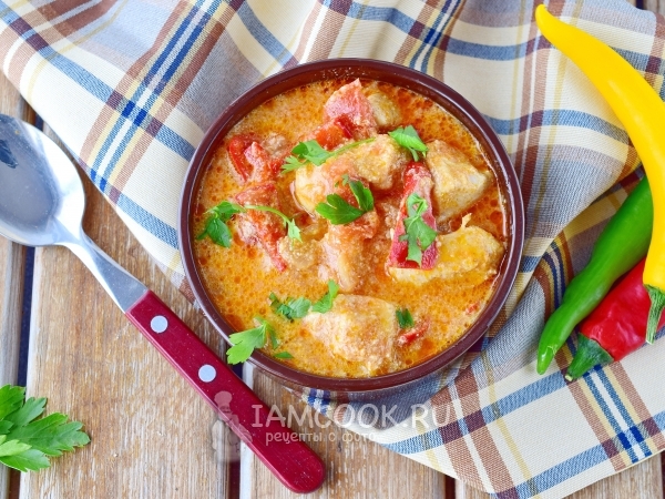 Паприкаш из курицы по-венгерски, рецепт с фото