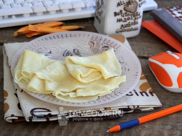 Блины в микроволновке, рецепт с фото