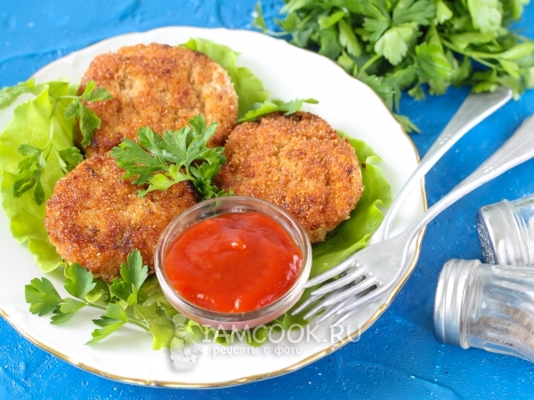 Котлеты из филе индейки, рецепт с фото
