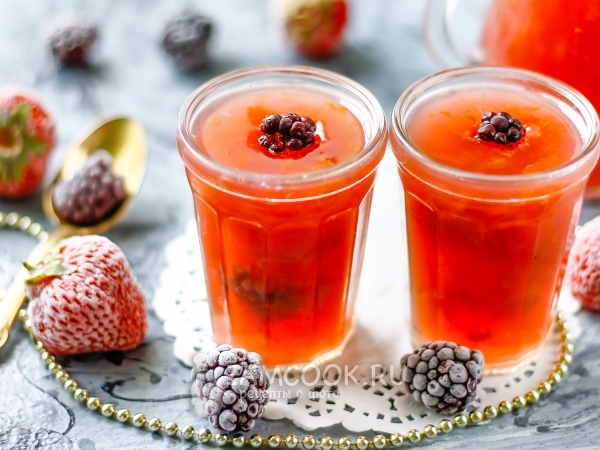 Кисель из крахмала и компота, рецепт с фото