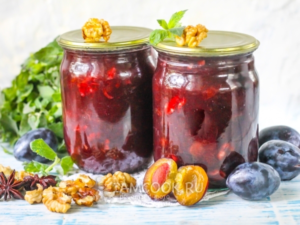 Варенье из слив по-грузински, рецепт с фото