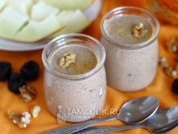 Творожный смузи с дыней, рецепт с фото