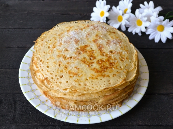 Блины на опаре со свежими дрожжами, рецепт с фото