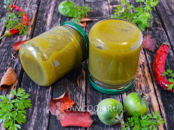 Кетчуп из зеленых помидоров на зиму, рецепт с фото