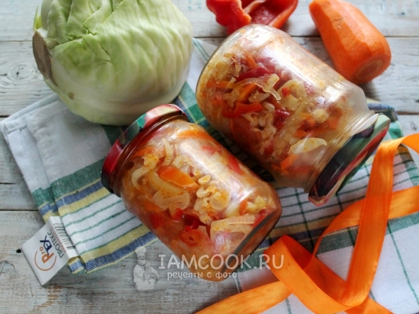 Салат «Дунайский» с капустой на зиму, рецепт с фото