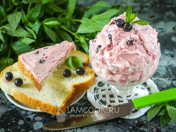 Черничное сливочное масло, рецепт с фото