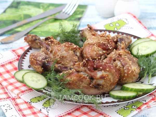 Курица, запечённая по-восточному, рецепт с фото