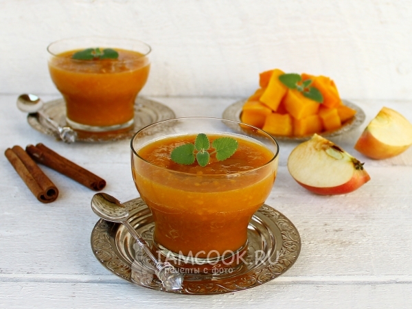 Тыквенный смузи с яблоками, рецепт с фото