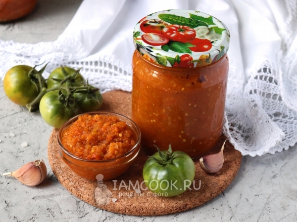 Икра из зеленых помидоров «Пальчики оближешь» на зиму, рецепт с фото
