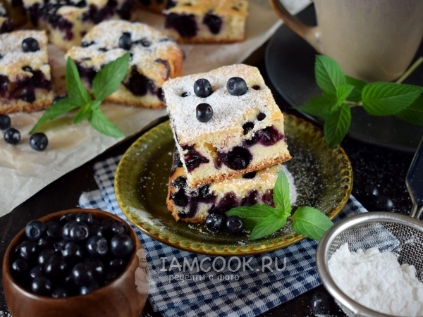 Финский пирог с черникой, рецепт с фото