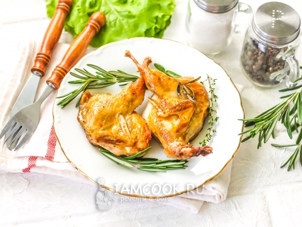 Жареный перепел, рецепт с фото