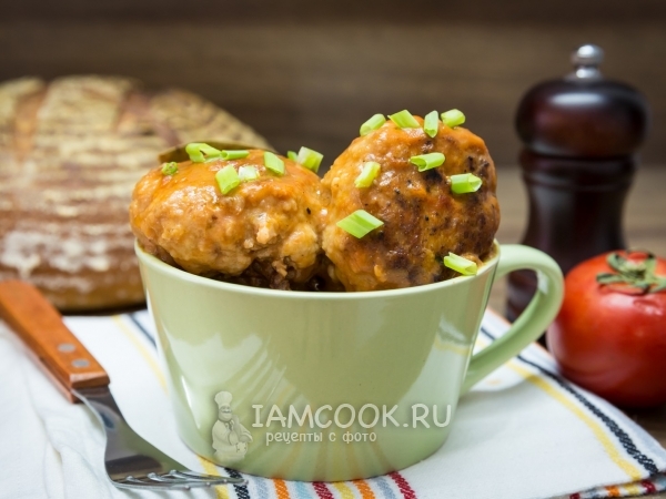 Куриные котлеты с томатной подливкой, рецепт с фото