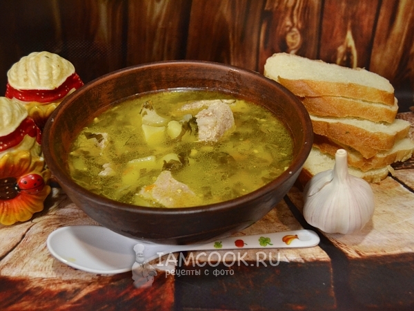 Суп из консервированного щавеля, рецепт с фото