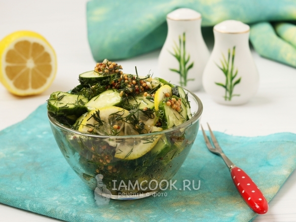 Маринованные огурцы с лимоном (быстрого приготовления), рецепт с фото