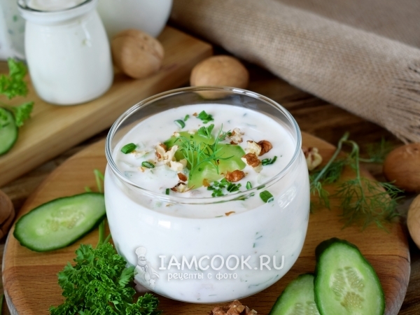 Суп Таратор с йогуртом, рецепт с фото