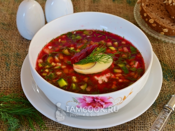 Свекольник из маринованной свеклы из банки, рецепт с фото