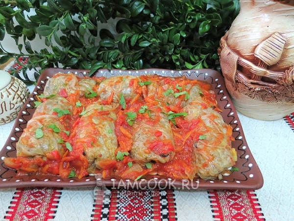 Голубцы с гречкой и грибами, рецепт с фото