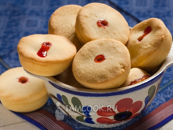 Песочное печенье «Вулканчики», рецепт с фото