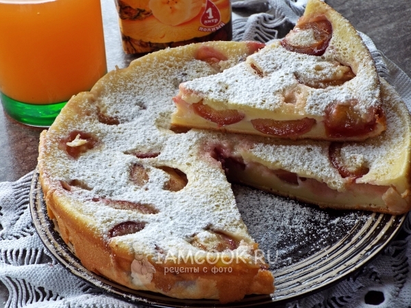 Клафути со сливами в мультиварке, рецепт с фото