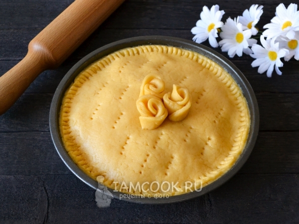 Песочное тесто для курника, рецепт с фото