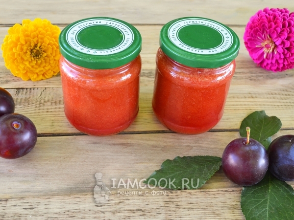 Сливовый сок с мякотью на зиму, рецепт с фото