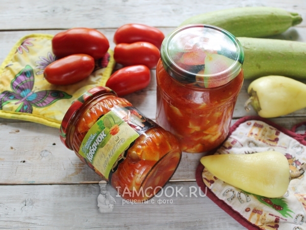 Лечо из кабачков на зиму «Пальчики оближешь», рецепт с фото