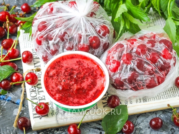 Заморозка вишни на зиму, рецепт с фото