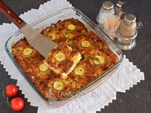 Греческая запеканка из кабачков, рецепт с фото