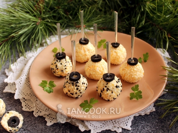 Закуска «Рафаэлло» с кунжутом, рецепт с фото