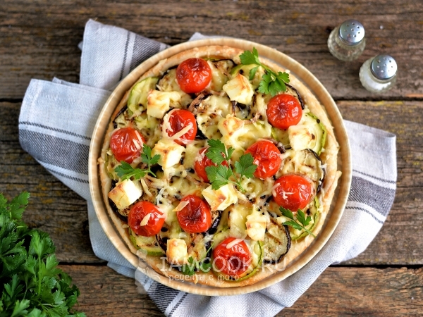 Легкий тарт с овощами-гриль, рецепт с фото