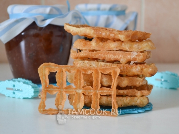 Хворост из жидкого теста, рецепт с фото