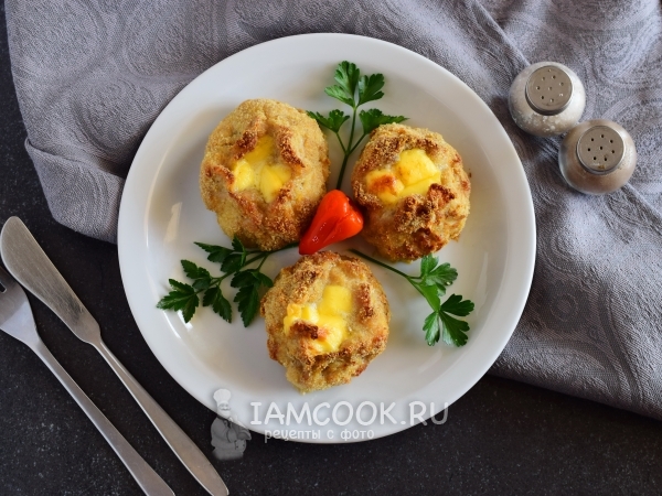 Котлеты с сыром в духовке, рецепт с фото