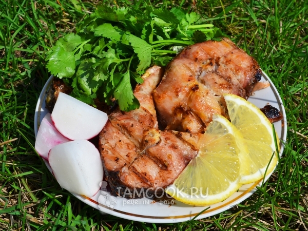 Шашлык из сазана, рецепт с фото