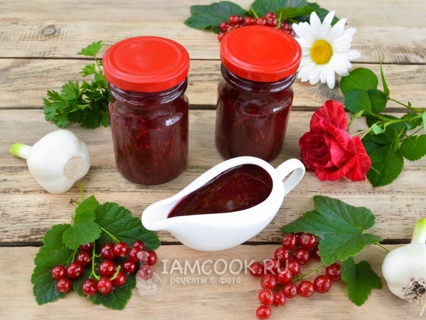 Ткемали из красной смородины, рецепт с фото