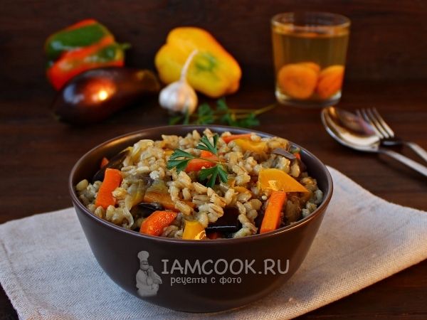 Перловая каша с овощами в мультиварке, рецепт с фото