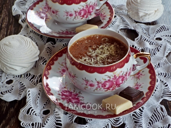 Горячий шоколад с зефиром, рецепт с фото