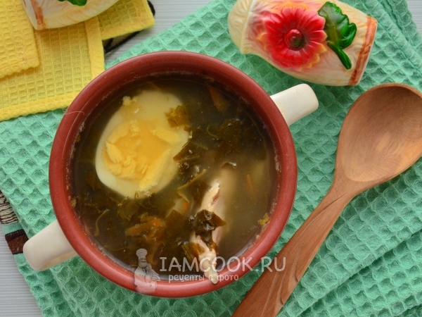 Щи из консервированного щавеля, рецепт с фото