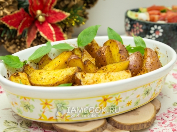 Картофель, запеченный с лимонной цедрой, рецепт с фото